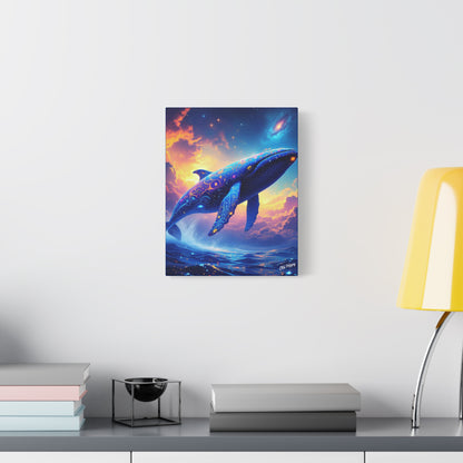 Starlight Leviathan Stretched Canvas AI Art by Old Hippy