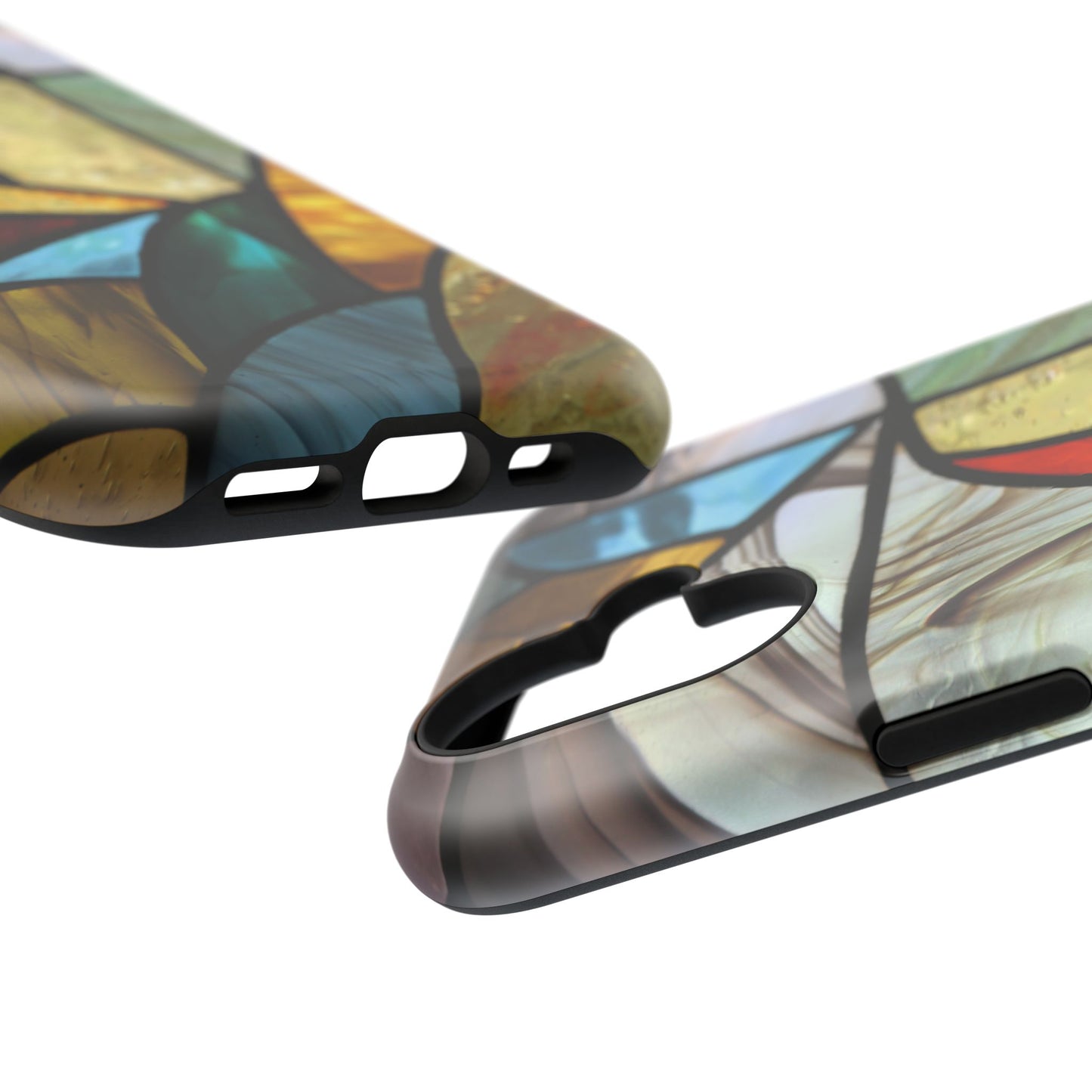 Stained Glass Impact Phone Case — Colorful Mosaic Protective Cover