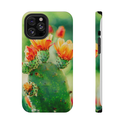 Cactus Bloom Phone Case — Impact-Resistant Floral iPhone Cover