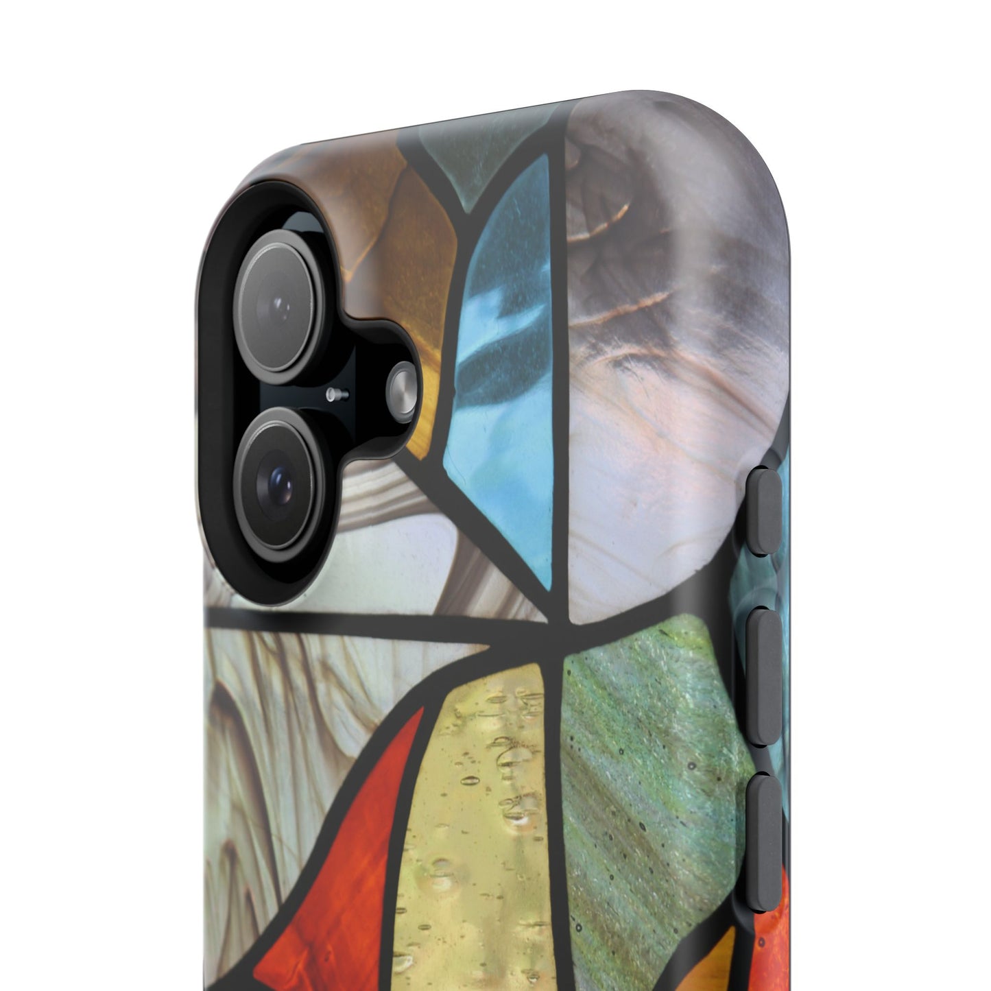 Stained Glass Impact Phone Case — Colorful Mosaic Protective Cover