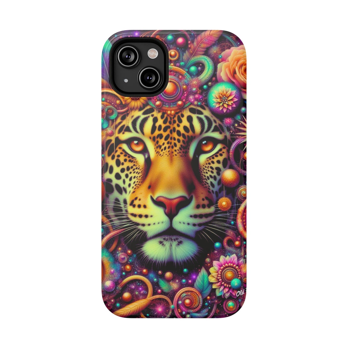 Leopard Psychedelic Phone Case — Vibrant Impact-Resistant iPhone Cover