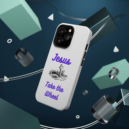 Jesus Take the Wheel Phone Case — Christian Impact-Resistant iPhone Case
