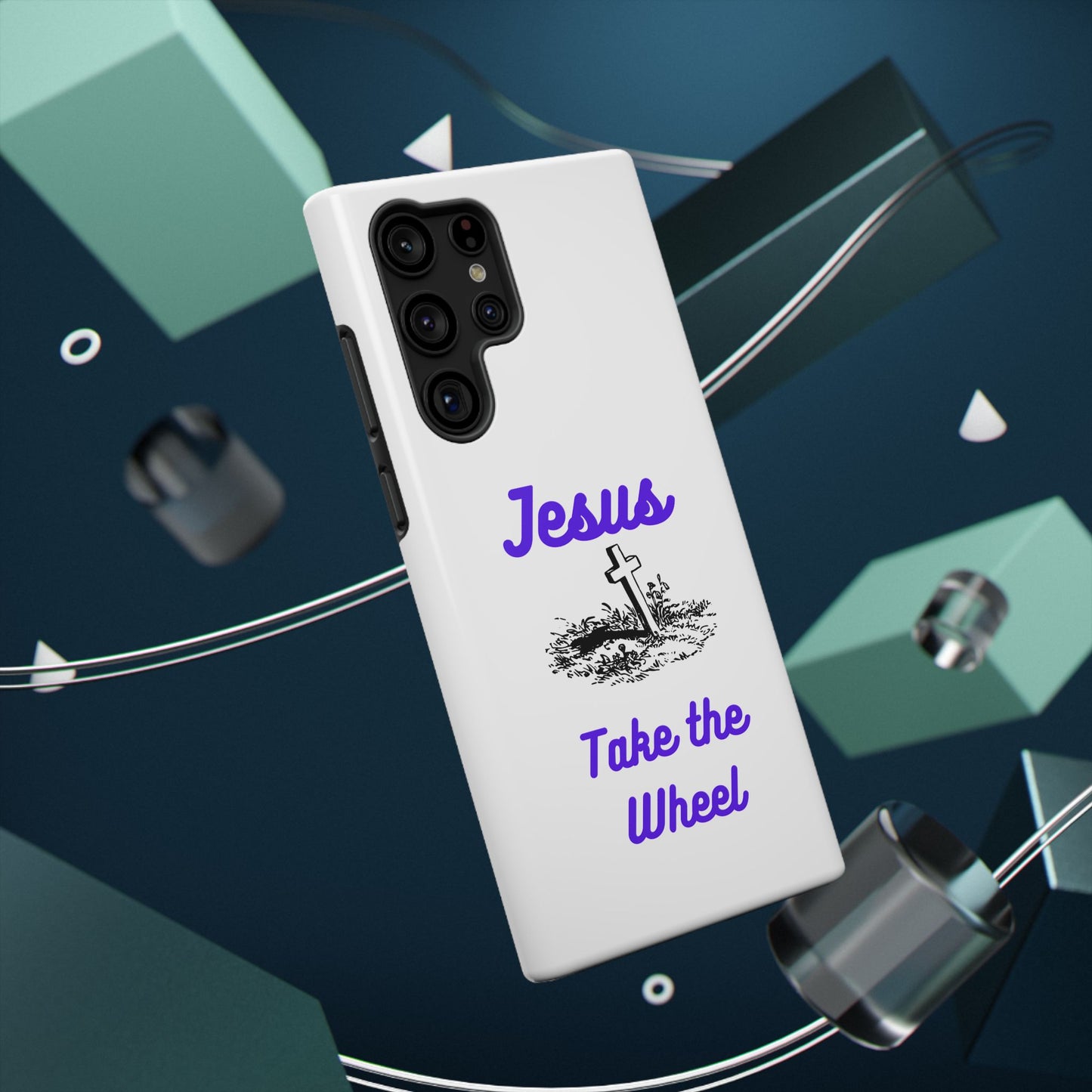 Jesus Take the Wheel Phone Case — Christian Impact-Resistant iPhone Case