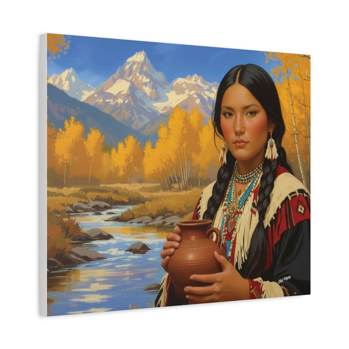 “Spirit of the Aspen Valley” — An AI-Generated Canvas by Old Hippy