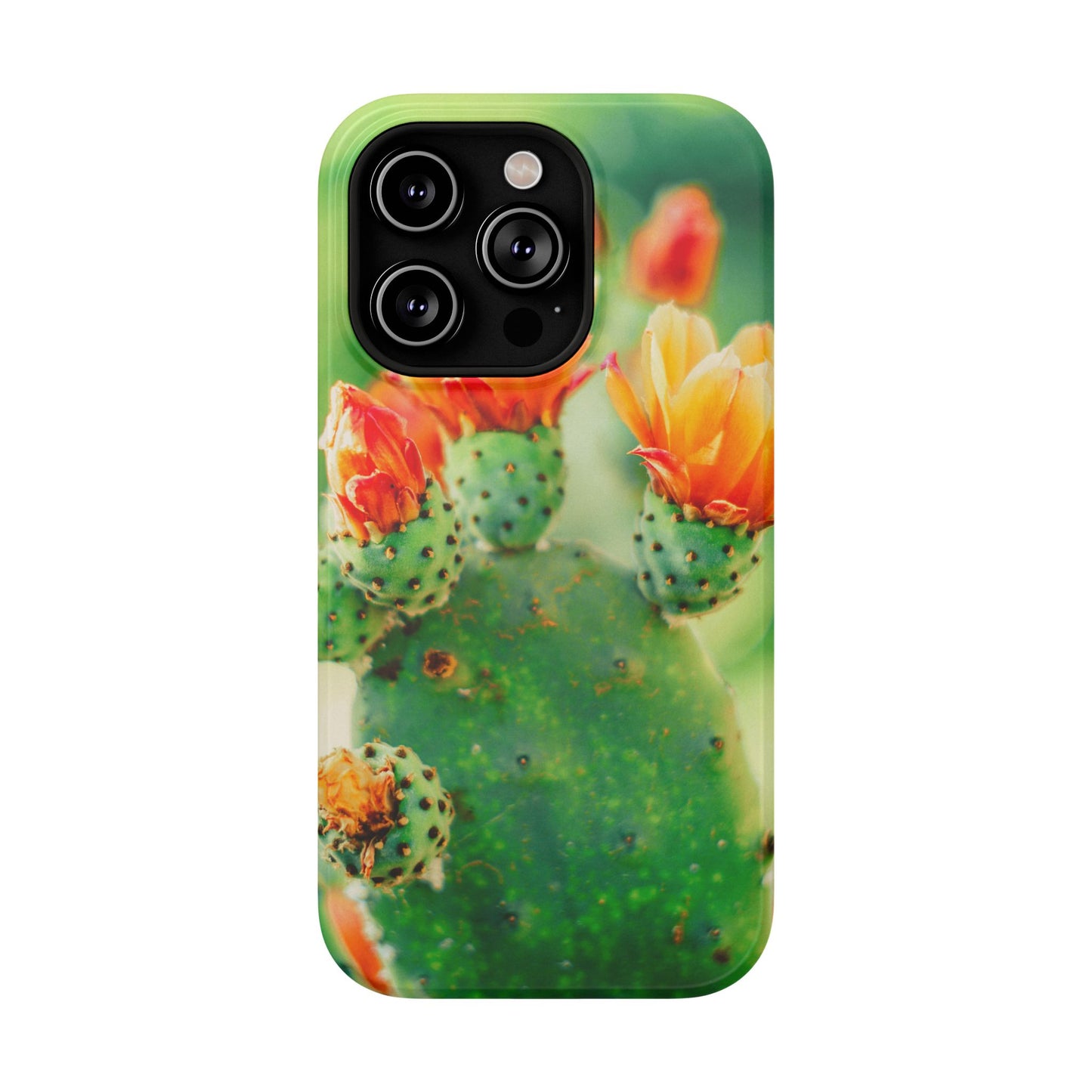 Cactus Bloom Phone Case — Impact-Resistant Floral iPhone Cover