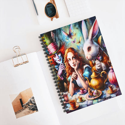 Spiral Notebook Alice and mad hatter vol1