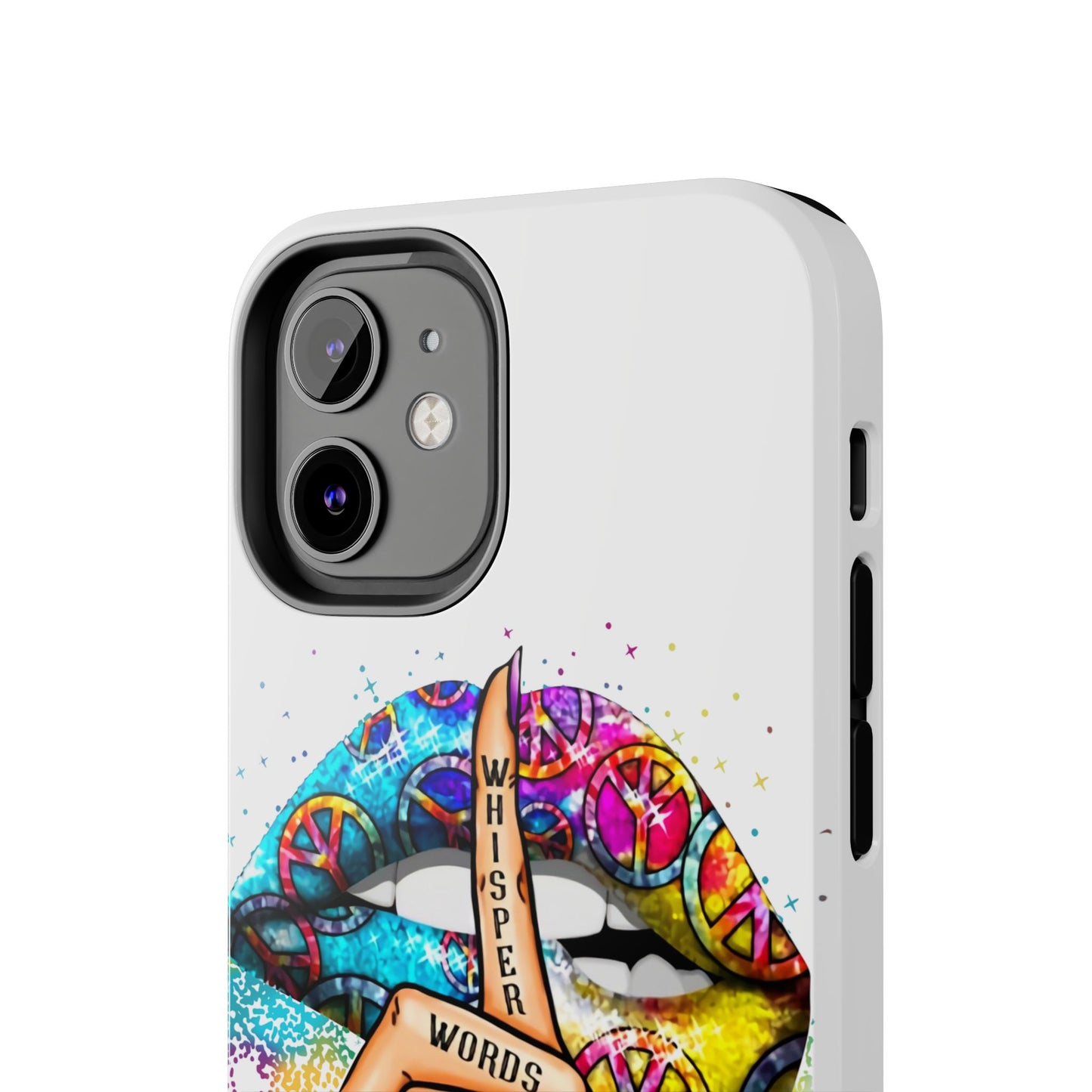 Let It Be Phone Case — Colorful Peace & 'Whisper Words of Wisdom' Design
