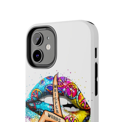 Let It Be Phone Case — Colorful Peace & 'Whisper Words of Wisdom' Design