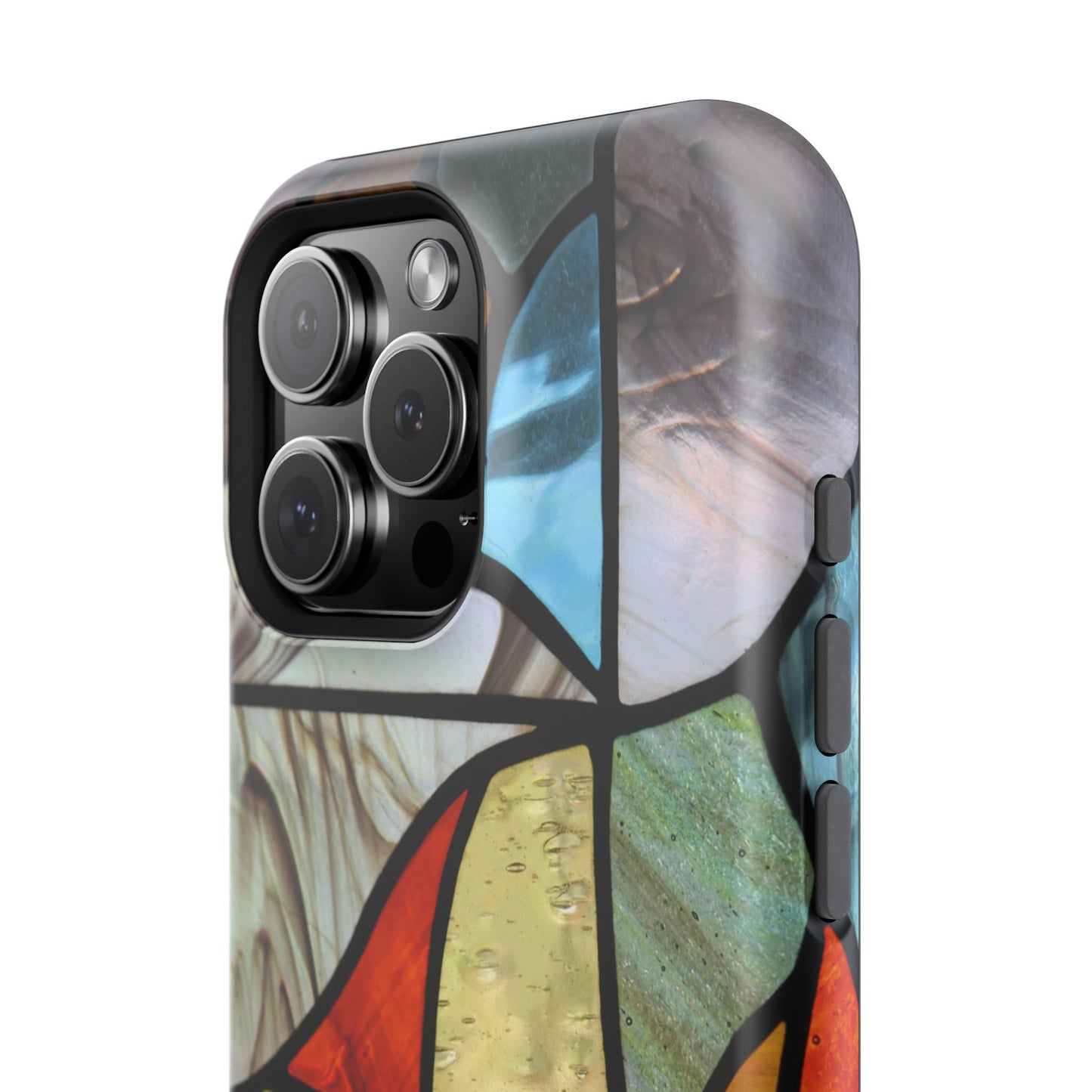 Stained Glass Impact Phone Case — Colorful Mosaic Protective Cover