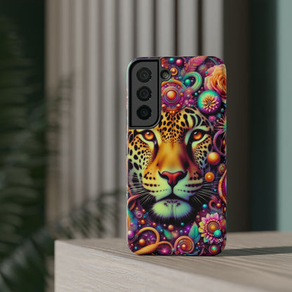 Leopard Psychedelic Phone Case — Vibrant Impact-Resistant iPhone Cover