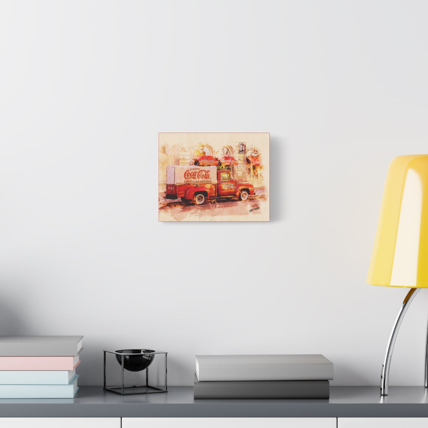 "Coke and Americana" – Vintage Coca-Cola Delivery Truck Canvas Art