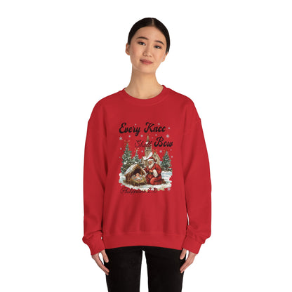 Every Knee Will Bow Philippians 2:10 Unisex Crewneck Sweatshirt