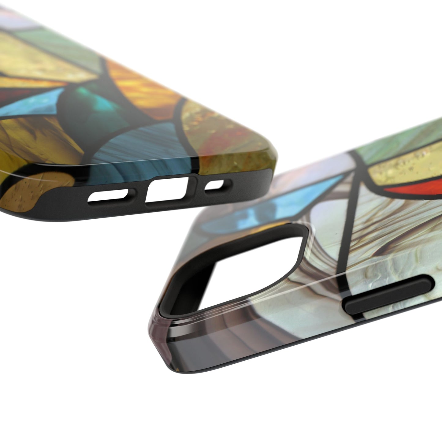 Stained Glass Impact Phone Case — Colorful Mosaic Protective Cover