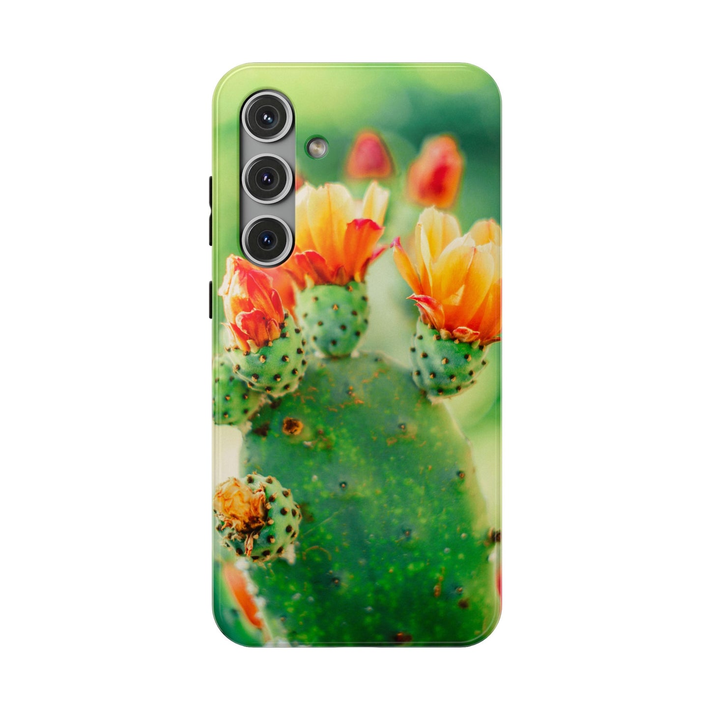 Cactus Bloom Phone Case — Impact-Resistant Floral iPhone Cover