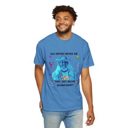 Hippie Grandparent T-Shirt — 'Mark Your Transition from Young Hippie to Hippie Grandparent'