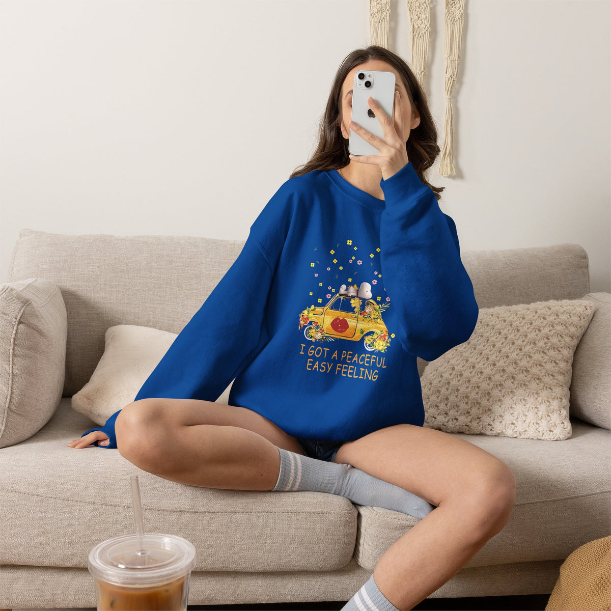 I've Got a Peaceful Easy Feeling Unisex Crewneck Sweatshirt