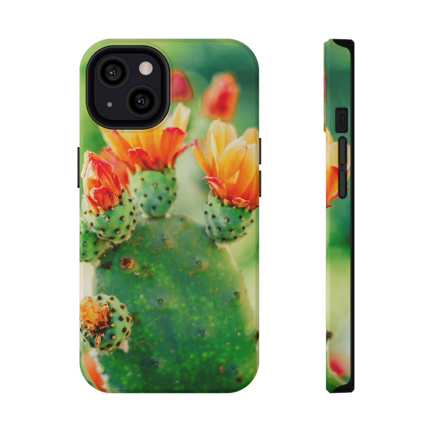 Cactus Bloom Phone Case — Impact-Resistant Floral iPhone Cover