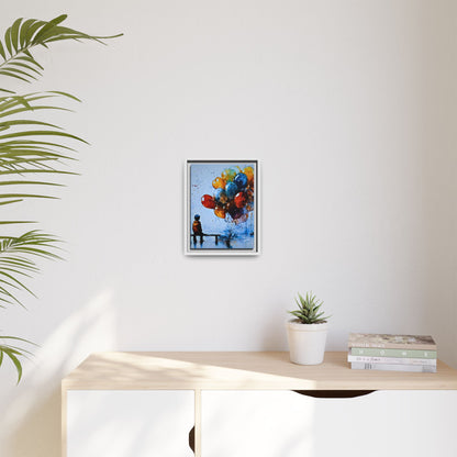 Dreamer's Pause Wood Framed Canvas Art by Old Hippy