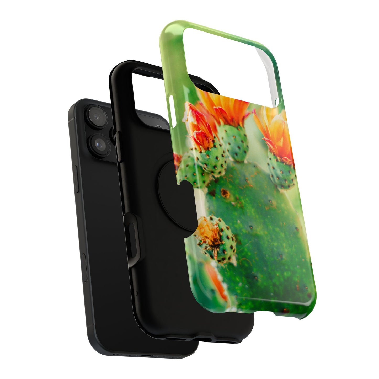 Cactus Bloom Phone Case — Impact-Resistant Floral iPhone Cover