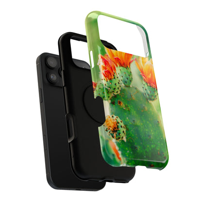 Cactus Bloom Phone Case — Impact-Resistant Floral iPhone Cover