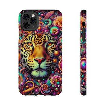 Leopard Psychedelic Phone Case — Vibrant Impact-Resistant iPhone Cover
