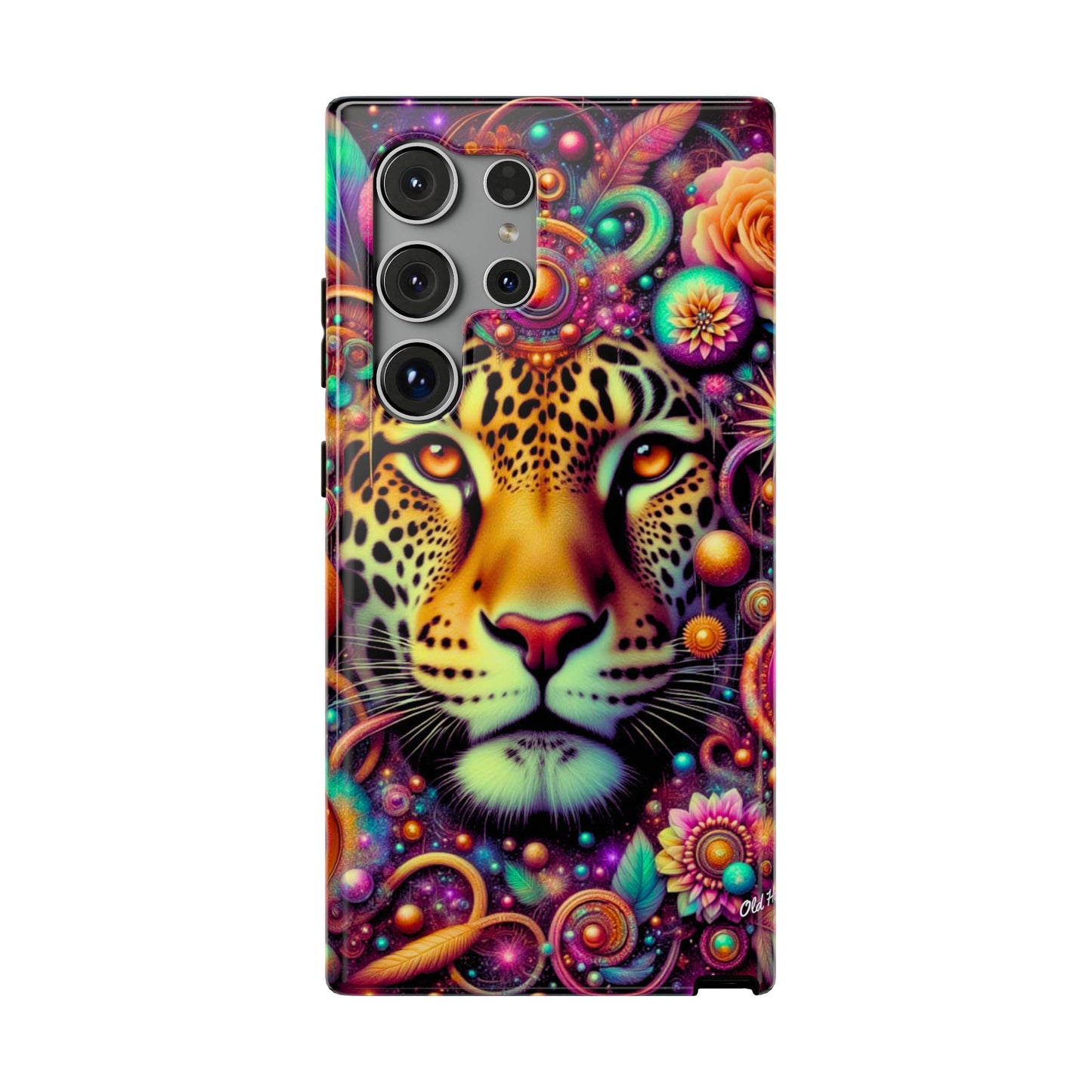 Leopard Psychedelic Phone Case — Vibrant Impact-Resistant iPhone Cover
