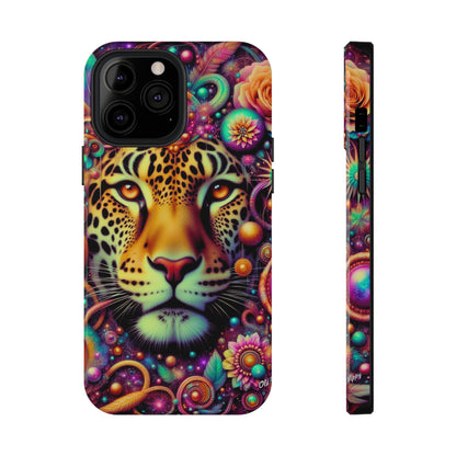 Leopard Psychedelic Phone Case — Vibrant Impact-Resistant iPhone Cover