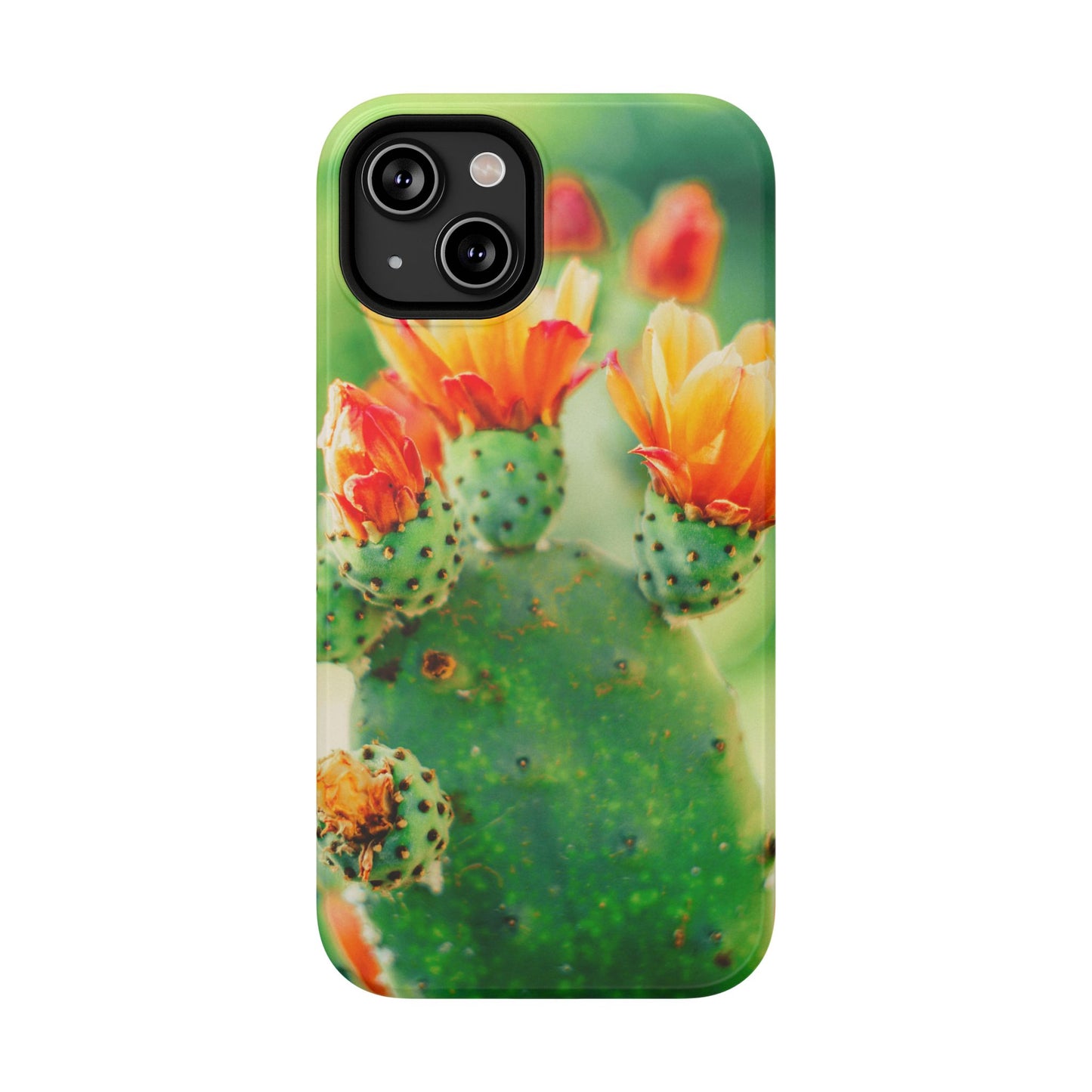 Cactus Bloom Phone Case — Impact-Resistant Floral iPhone Cover