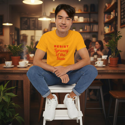 Resist State Power Graphic Tee — Political Protest Quote T-Shirt