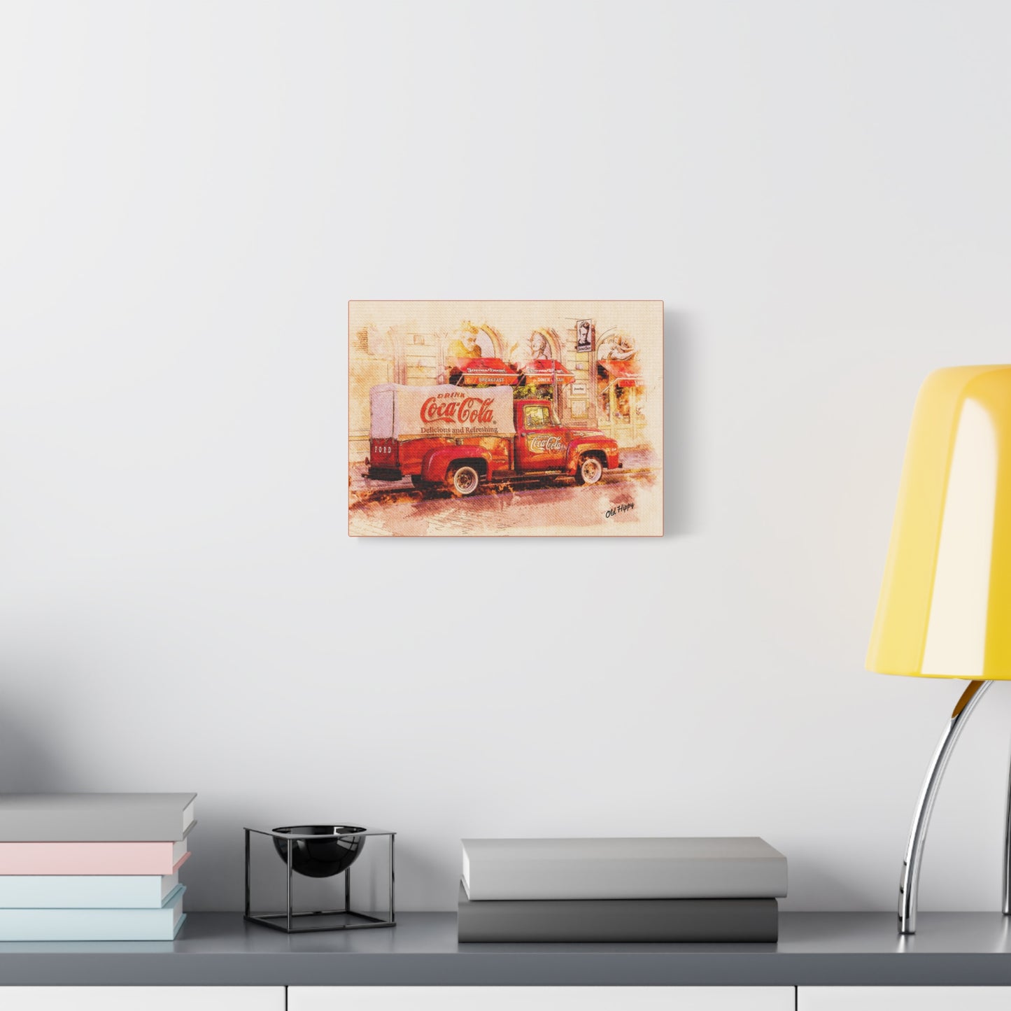 "Coke and Americana" – Vintage Coca-Cola Delivery Truck Canvas Art