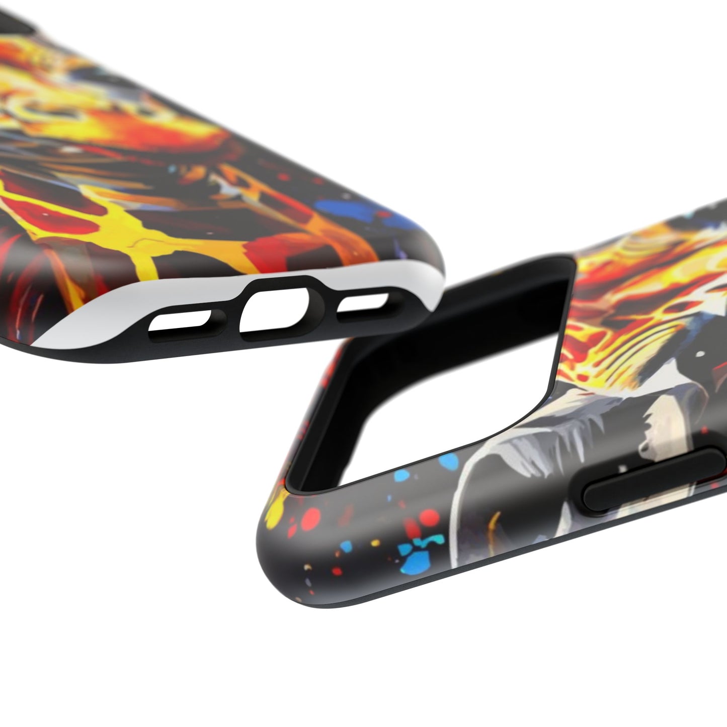 Funky Giraffe Art Impact-Resistant Phone Case —