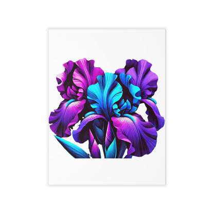 Iris Floral Wall Decal — Elegant Botanical Home Decor