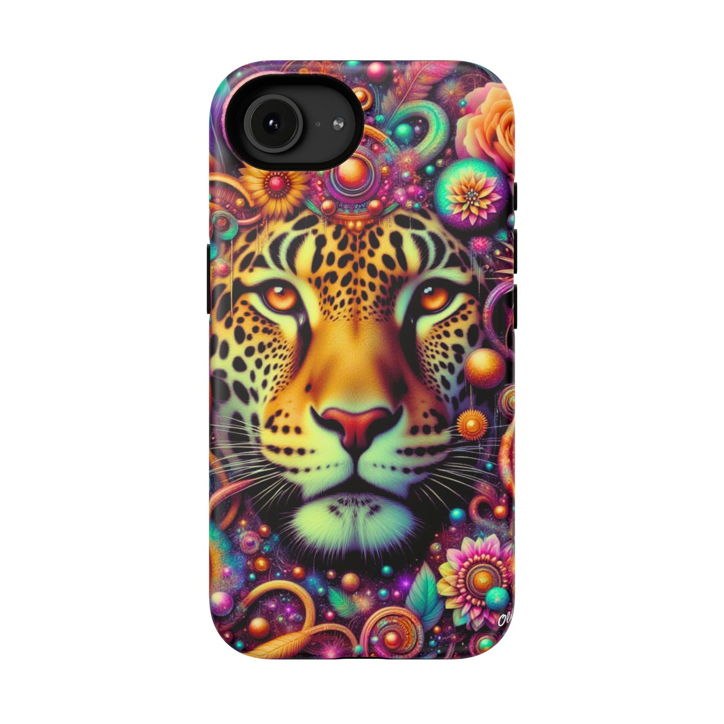Leopard Psychedelic Phone Case — Vibrant Impact-Resistant iPhone Cover