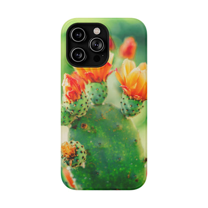 Cactus Bloom Phone Case — Impact-Resistant Floral iPhone Cover