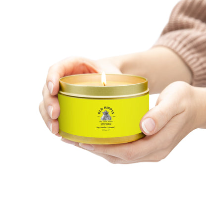 Scented Tin Candle — Bright Citrus Soy Candle from Old Hippys