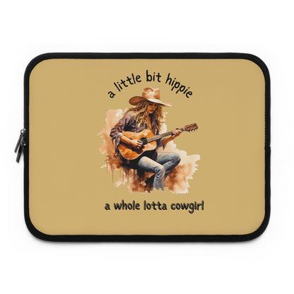 Cowgirl Hippie Laptop Sleeve — "a little bit hippie, a whole lotta cowgirl" Protective Case