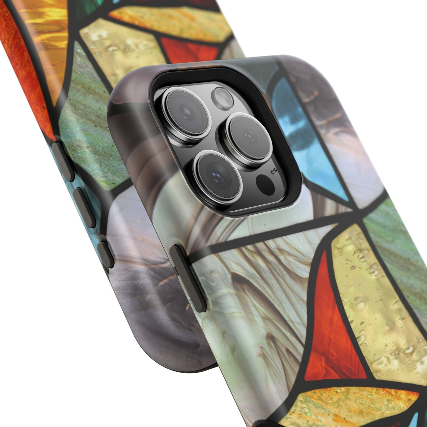 Stained Glass Impact Phone Case — Colorful Mosaic Protective Cover
