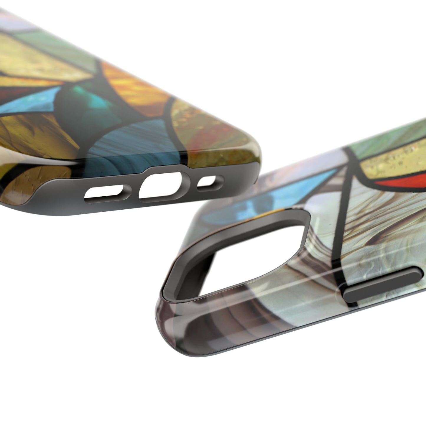 Stained Glass Impact Phone Case — Colorful Mosaic Protective Cover