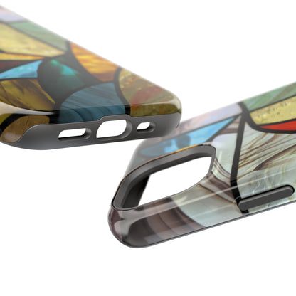 Stained Glass Impact Phone Case — Colorful Mosaic Protective Cover