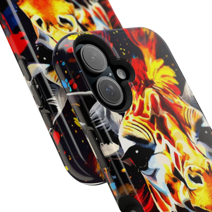 Funky Giraffe Art Impact-Resistant Phone Case —
