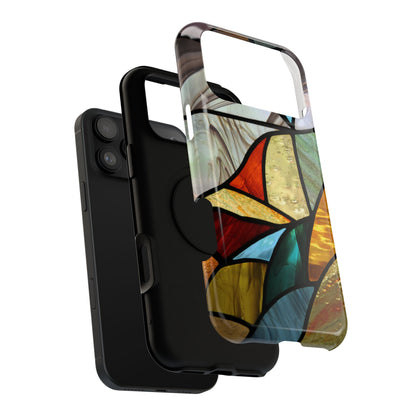 Stained Glass Impact Phone Case — Colorful Mosaic Protective Cover