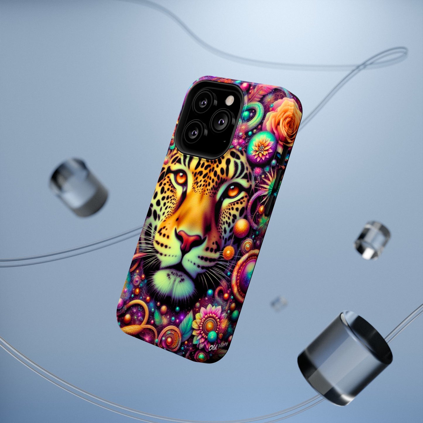 Leopard Psychedelic Phone Case — Vibrant Impact-Resistant iPhone Cover