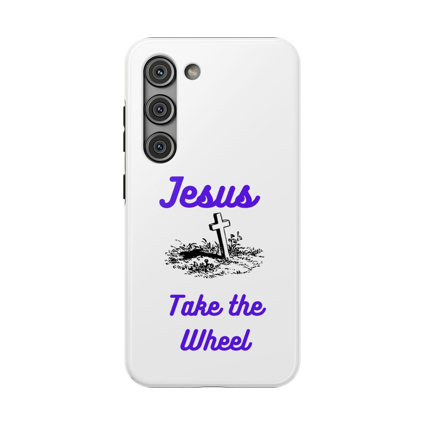 Jesus Take the Wheel Phone Case — Christian Impact-Resistant iPhone Case