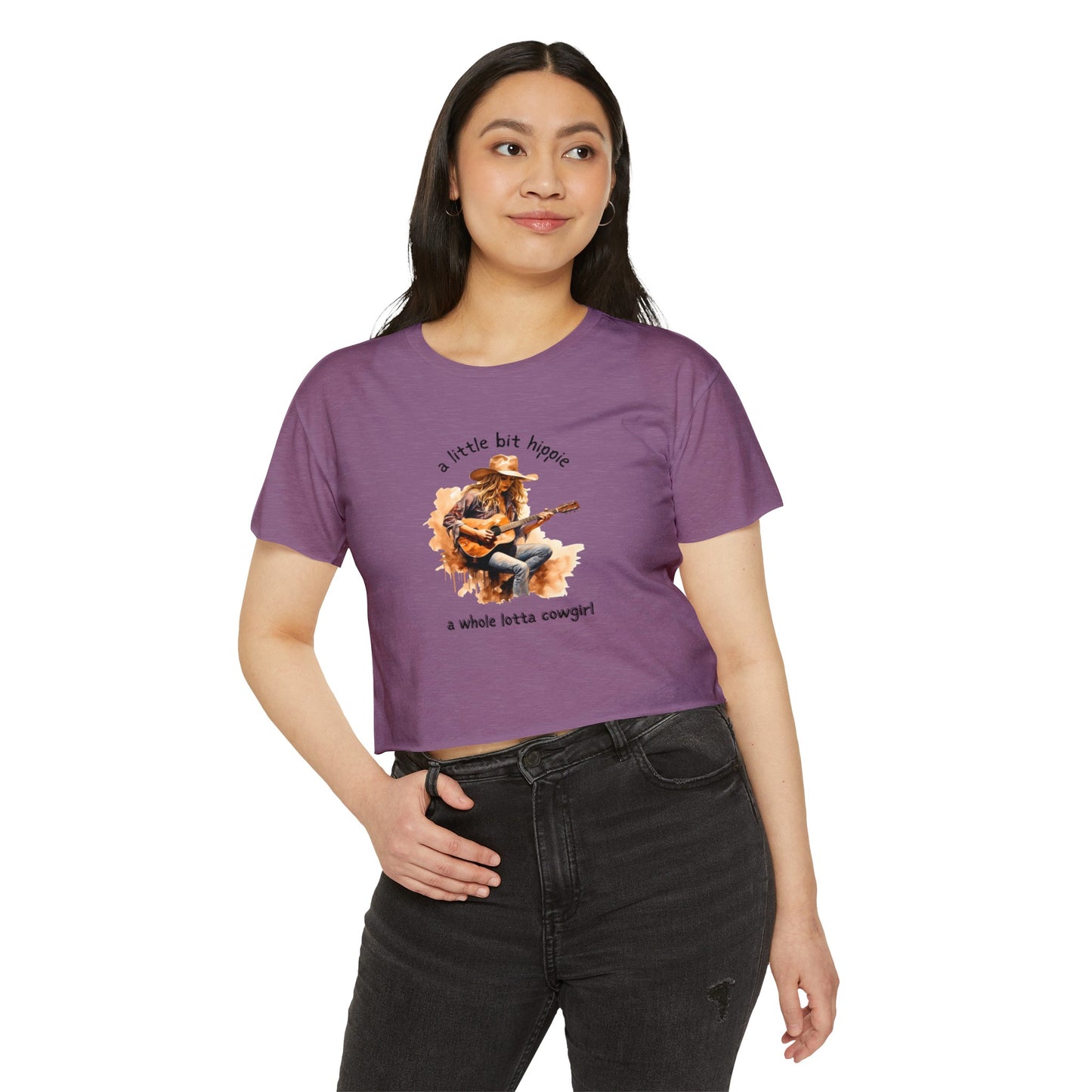 Hippie Cowgirl Women's Festival Crop Top Tee