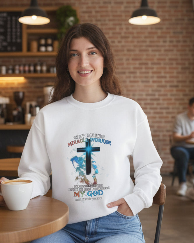 Way Maker Miracle Worker Unisex Crewneck Sweatshirt