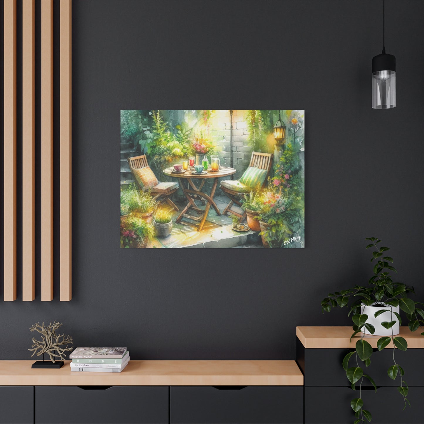 Serene Garden #1 Canvas Wrap
