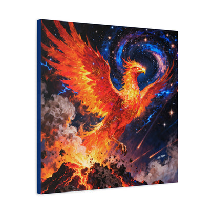 Rise Beyond the Ashes- AI Canvas Art by Old Hippy