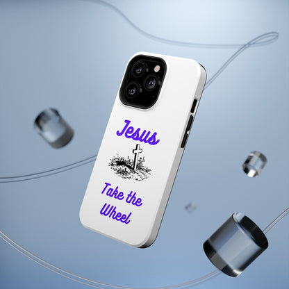 Jesus Take the Wheel Phone Case — Christian Impact-Resistant iPhone Case