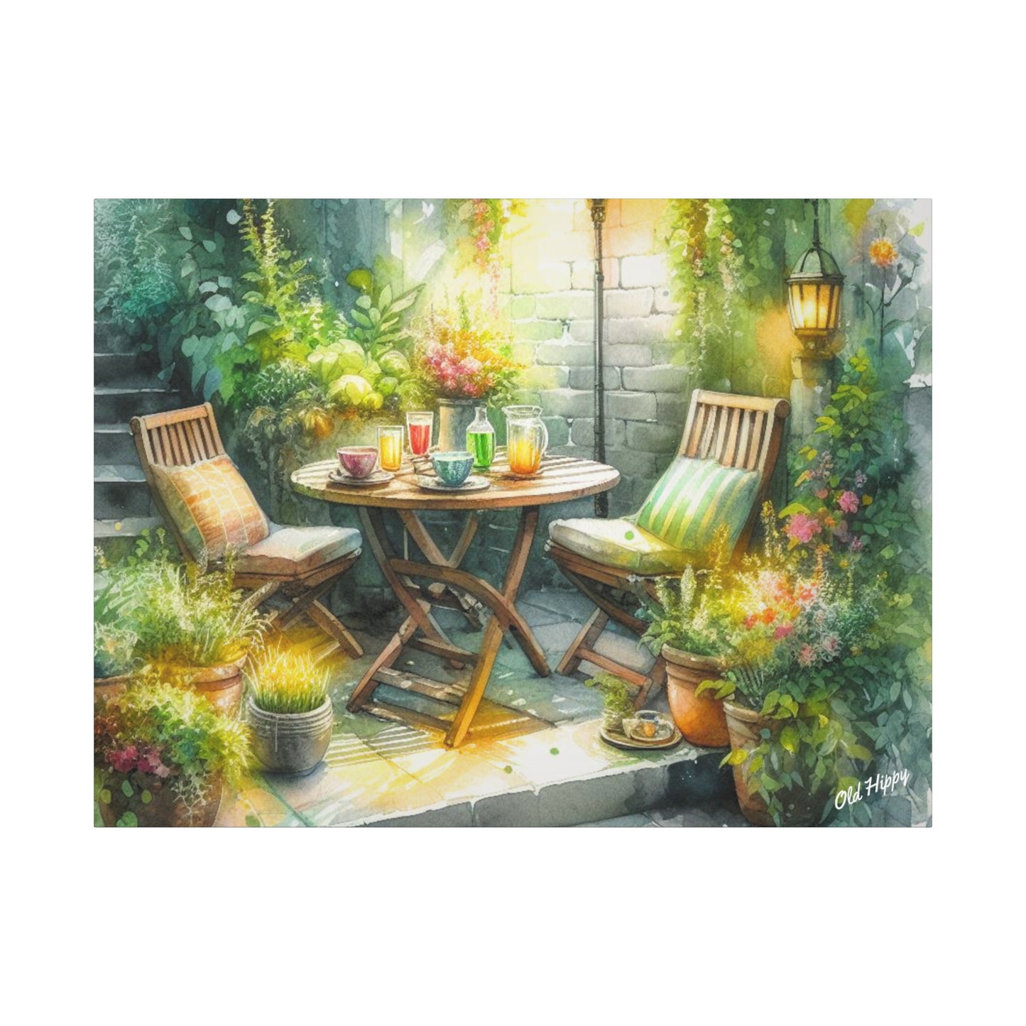 Serene Garden #1 Canvas Wrap