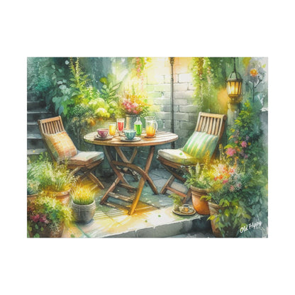 Serene Garden #1 Canvas Wrap